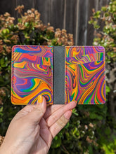 Load image into Gallery viewer, Marbled Vertical Bifold Wallet
