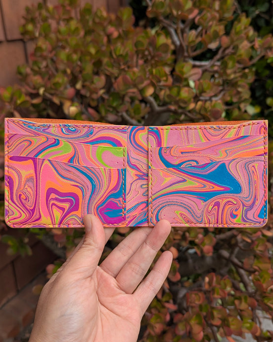 Marbled Bifold Wallet