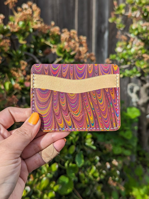 5-Pocket Marble Dyed Card Case