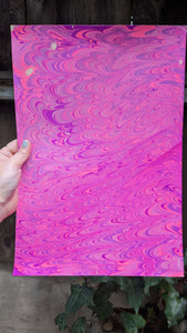 3/4 oz Marbled Veg Tan Leather Panel 11x16